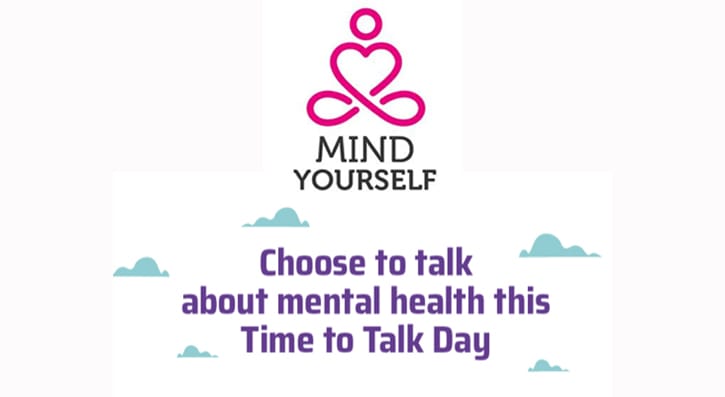 Thursday 6 February is Time to Talk Day – a day when everyone is encouraged to have a conversation about mental health. 